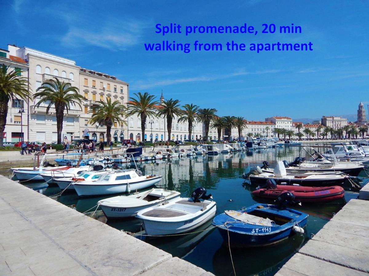 Modern Apt With Terrace 4 Min Walk To The Beach Split Exterior foto
